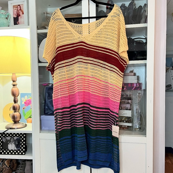 Colourful Crotchet Coverup Size 12 - Picture 2 of 5